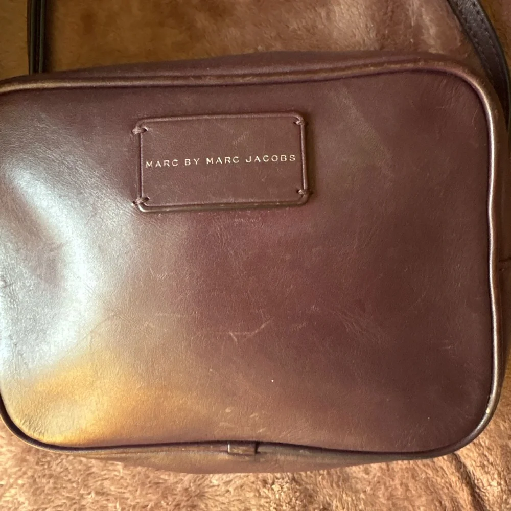 Marc by Marc Jacobs Dark Brown Leather Messenger Crossbody